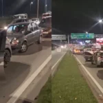 Una pelea de tránsito terminó en un choque múltiple de diez vehículos frente al aeropuerto